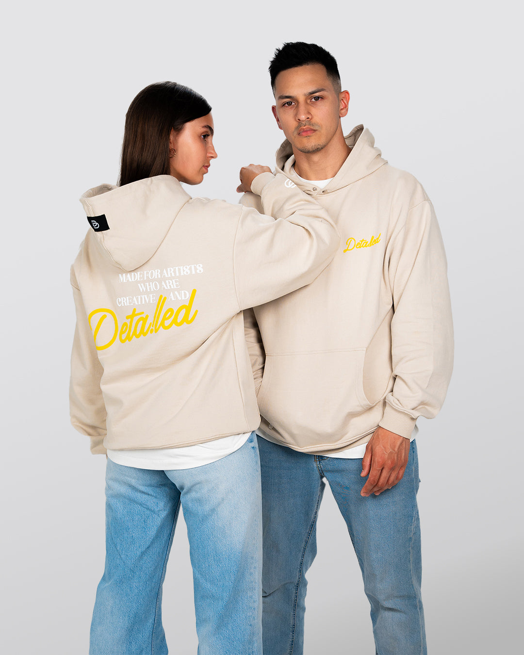 CREATIVE HOODIE - BEIGE