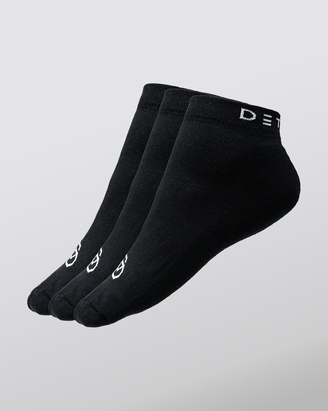 Detailed Clothing Sneaker Socken Schwarz – 3er Pack Streetwear