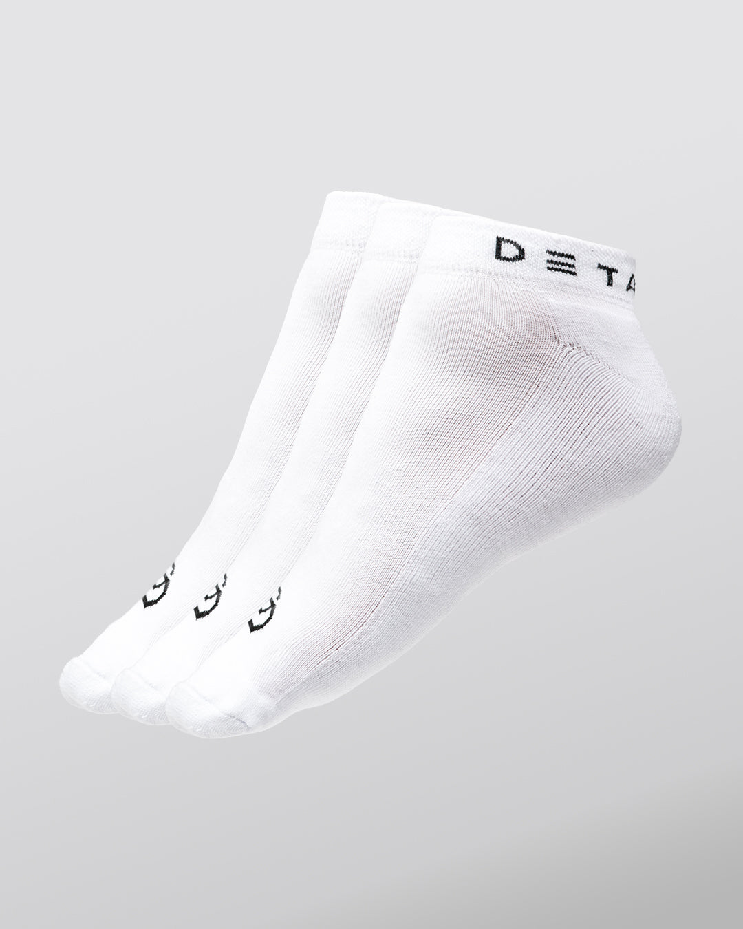 DETA!LED SNEAKER SOCKEN 3ER SET - WEISS